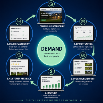 Demand - Supply. Revenue. Demand Infrastructure. Business Growth. Market Authority.