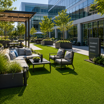 Commercial Corporate & Office. Synthetic Turf. Courtyard