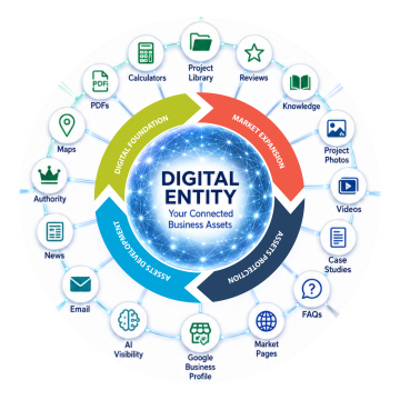 Demand Infrastructure wheel. Digital Entity.