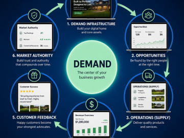 Demand - Supply. Revenue. Demand Infrastructure. Business Growth. Market Authority.