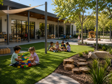 Public education - synthetic turf. Children Daycare.