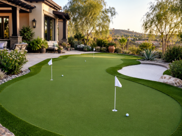Residential putting greens - backyard synthetic turf